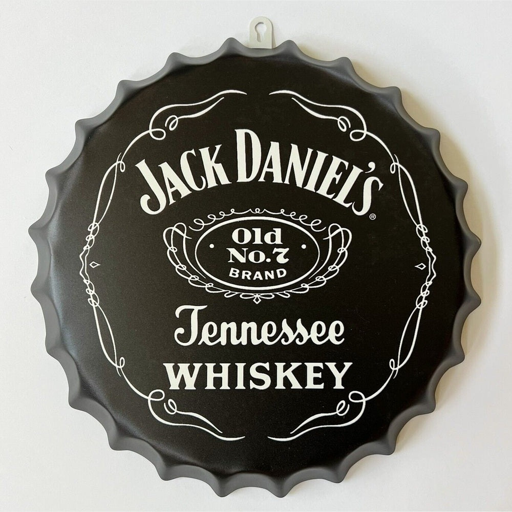 Jack Daniel's Tennessee Whiskey Novelty 13.75" Metal Bottle Cap Sign NEW! Home & Garden:Home Décor:Plaques & Signs Style Your Walls